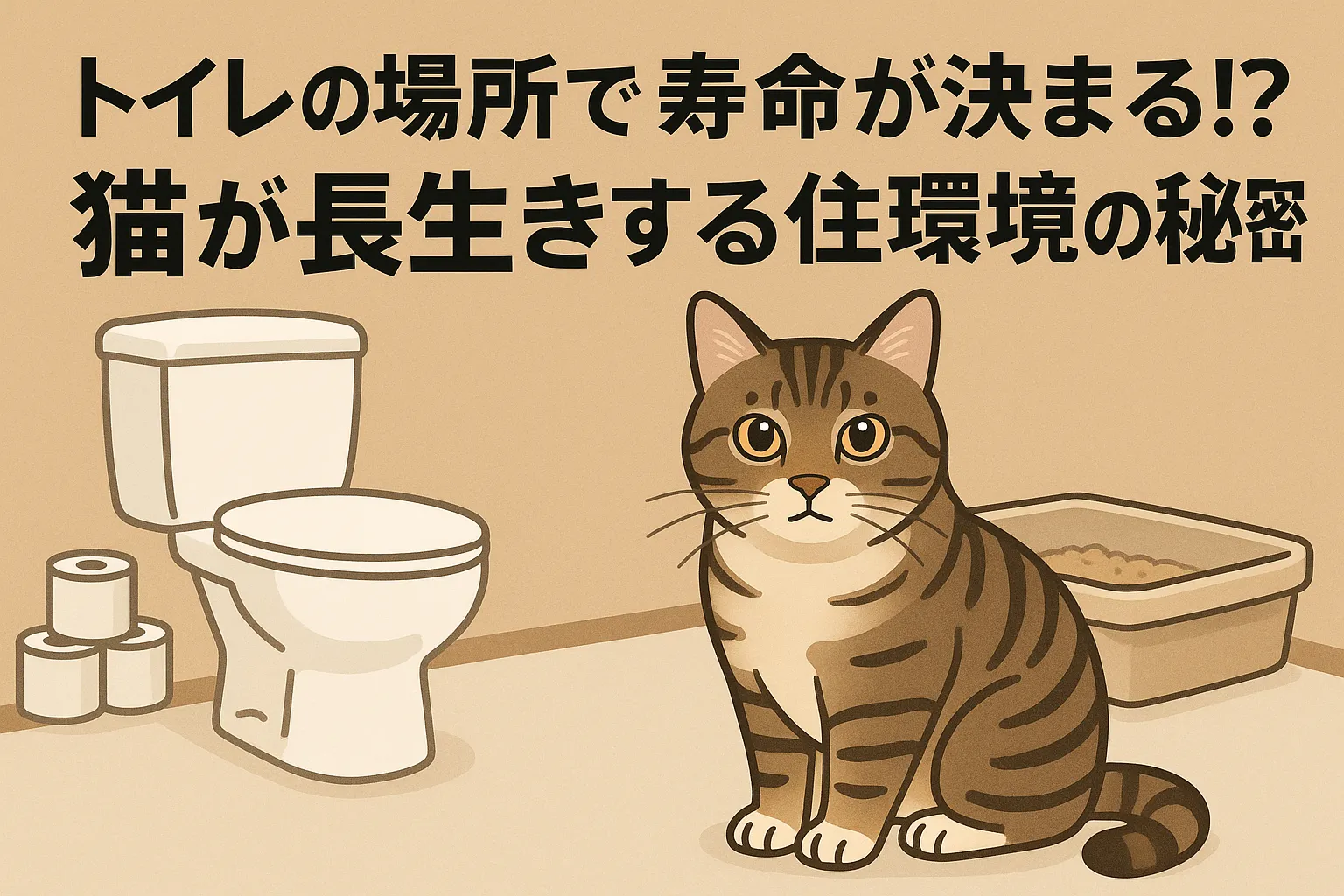 トイレの場所で寿命が決まる!? 猫が長生きする住環境の秘密 ～知っておくべき“場所のルール”とは？～