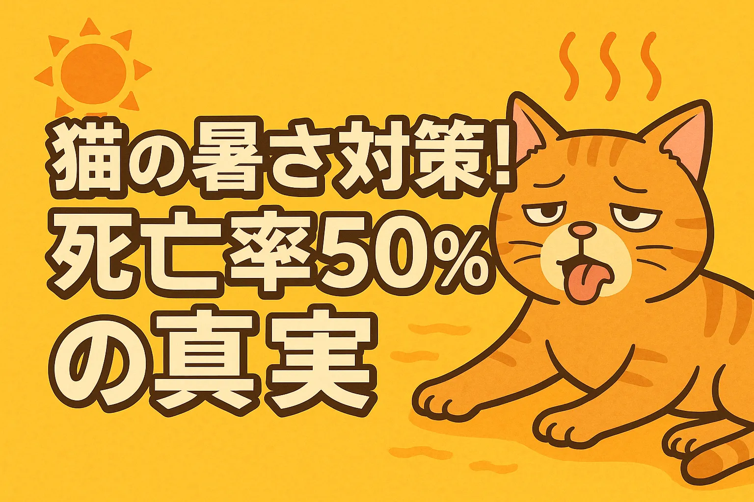 猫の暑さ対策！死亡率50％の真実