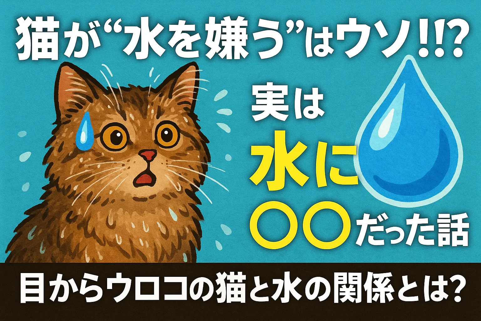 「猫が“水を嫌う”はウソ!? 実は水に〇〇だった話」→ 目からウロコの猫と水の関係とは？