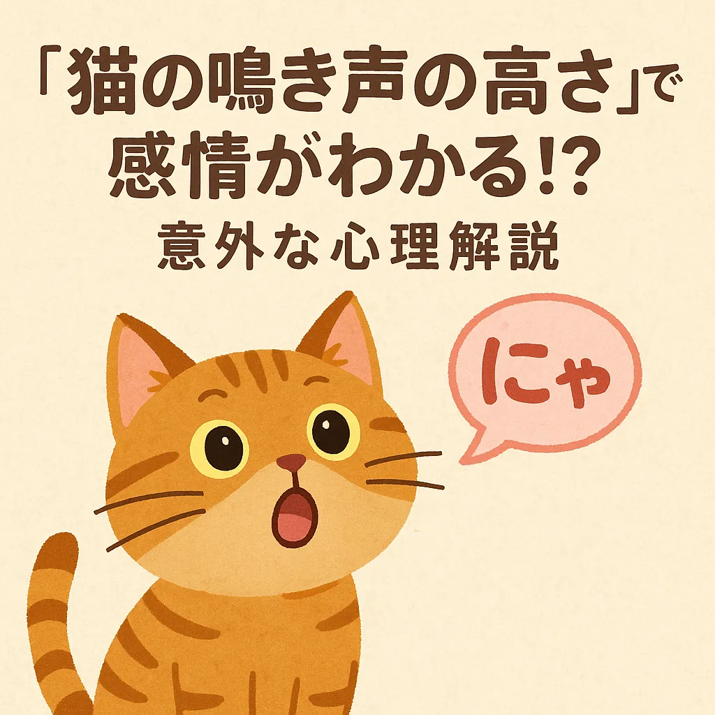 猫の鳴き声の高さで感情がわかる!? 意外な心理解説