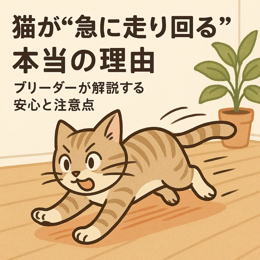 猫が“急に走り回る”本当の理由｜ブリーダーが解説する安心と注意点