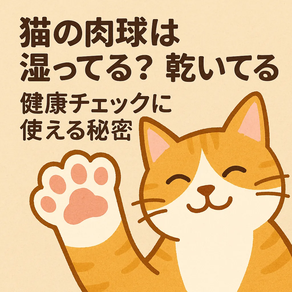 猫の肉球は湿ってる？ 乾いてる？ 健康チェックに使える秘密 導入文