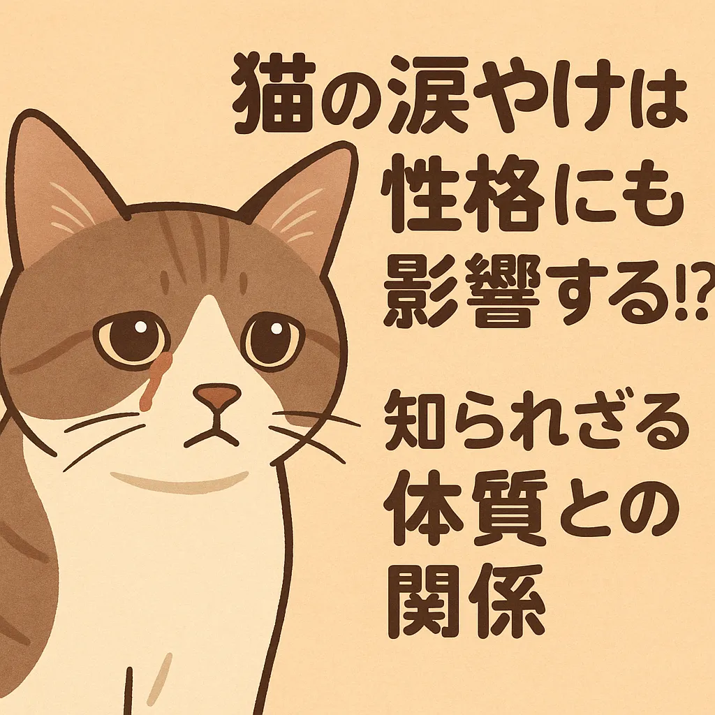 猫の涙やけは性格にも影響する!? 知られざる体質との関係