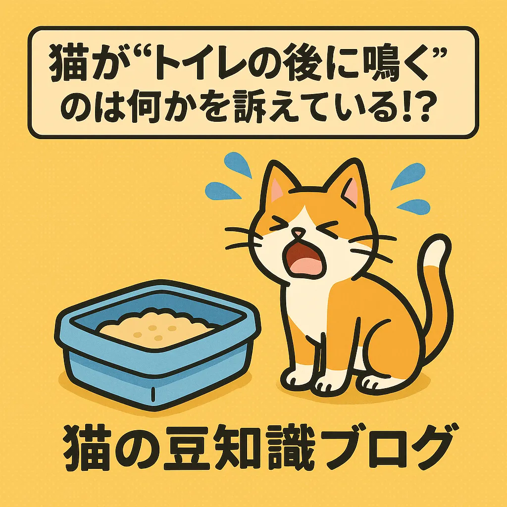 猫が“トイレの後に鳴く”のは何かを訴えている!?