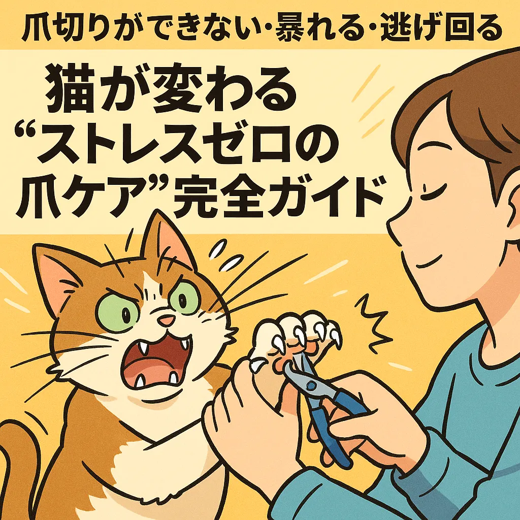 爪切りができない・暴れる・逃げ回る  ─猫が変わる“ストレスゼロの爪ケア”完全ガイド