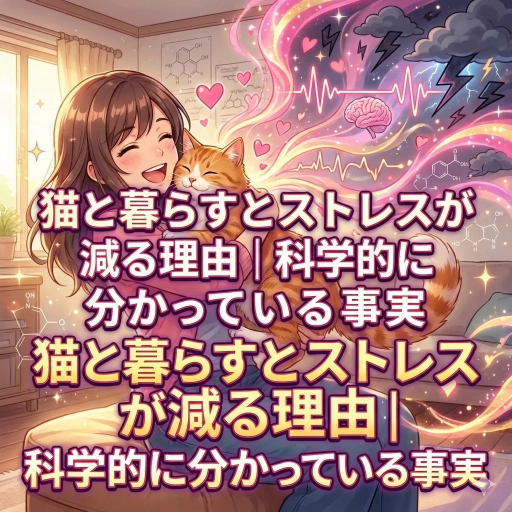 猫と暮らすとストレスが減る理由｜科学的に分かっている事実