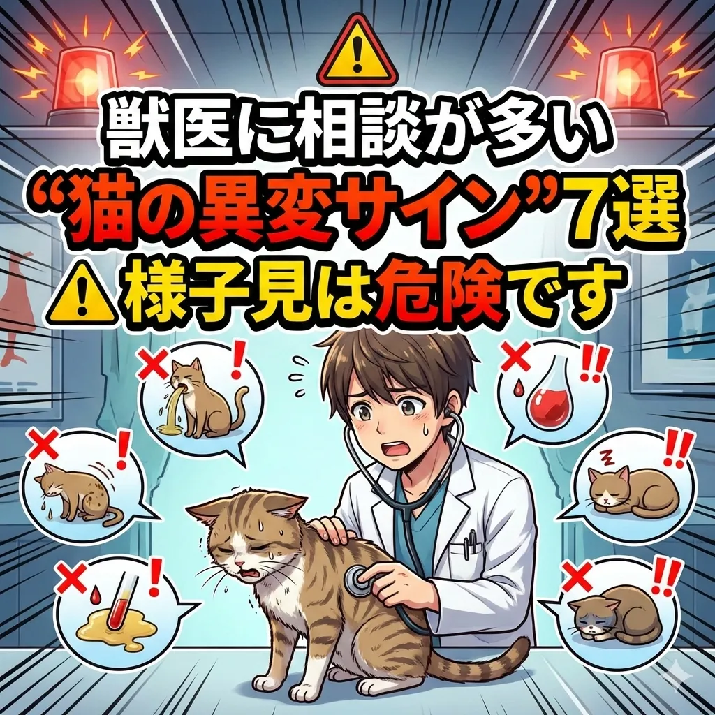 獣医に相談が多い“猫の異変サイン”7選｜様子見は危険です