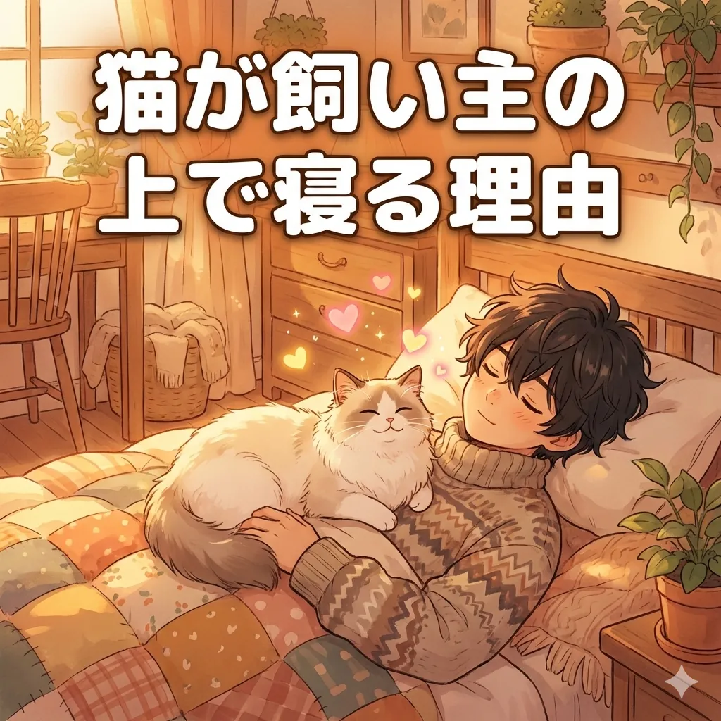 猫が飼い主の上で寝る理由｜そこが一番安心できる場所です