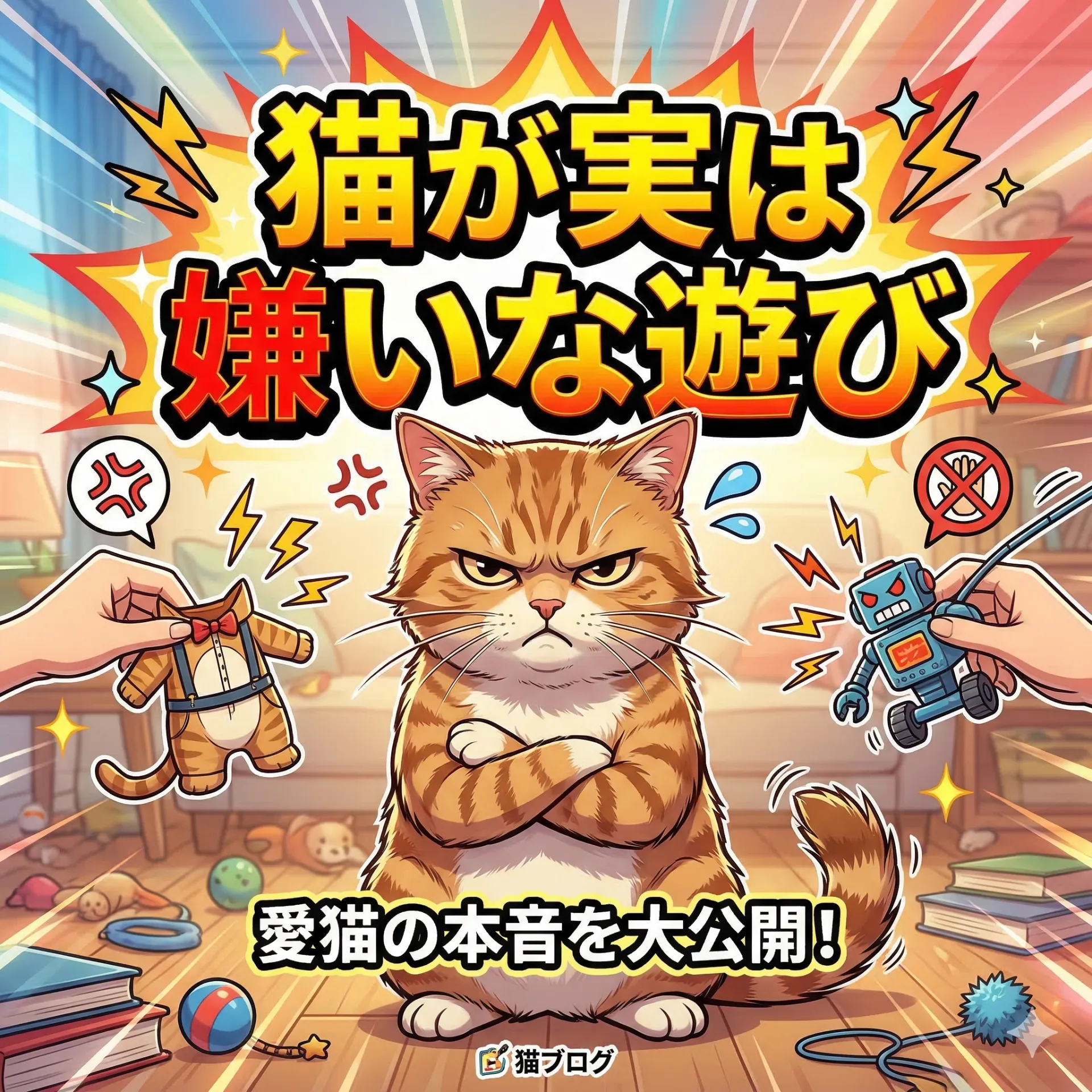 猫が実は嫌いな遊び