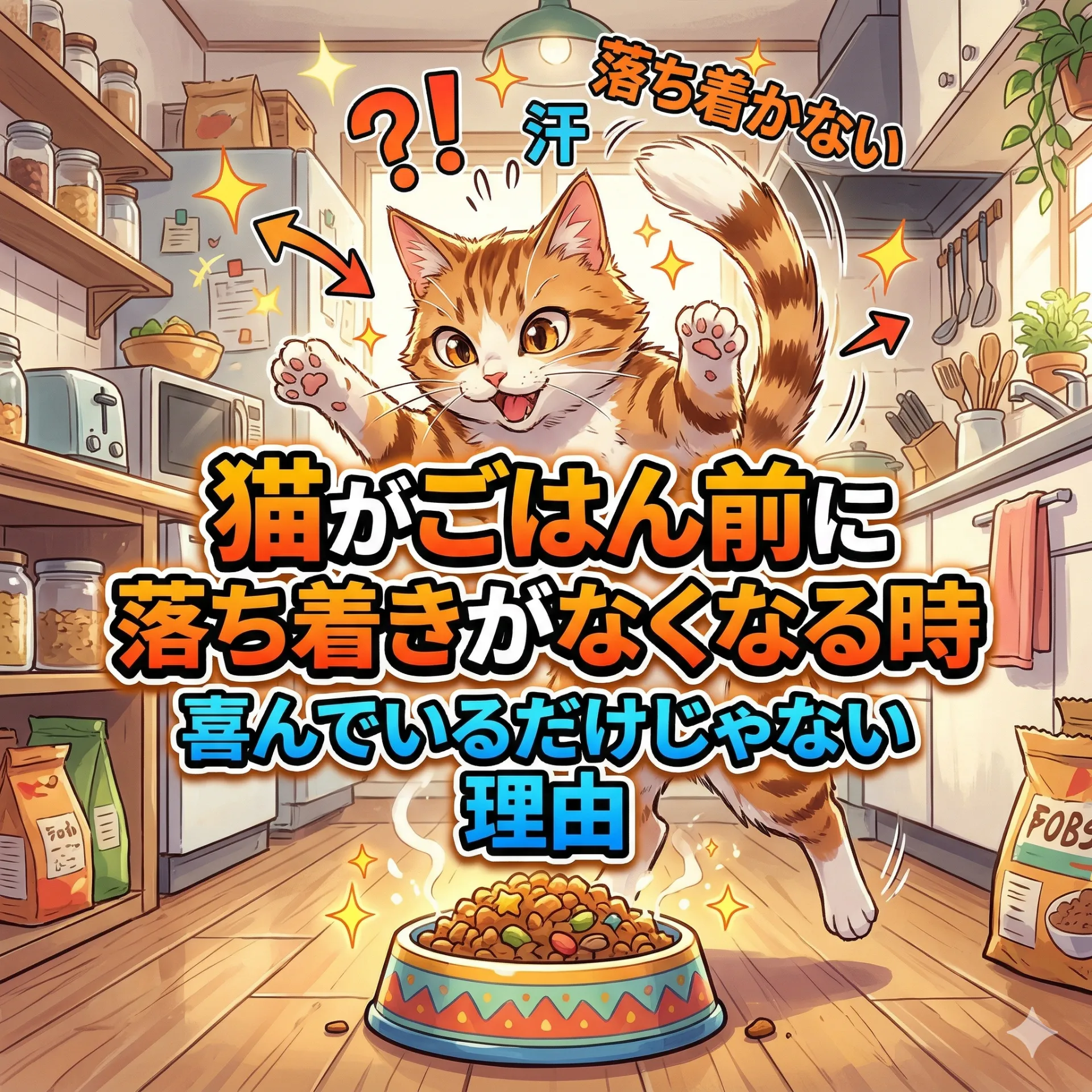猫がごはん前に落ち着きがなくなる時｜喜んでいるだけじゃない理由