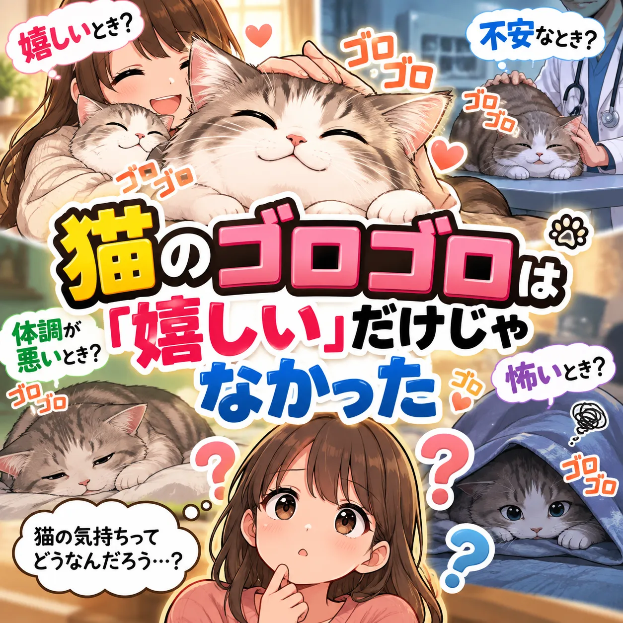 猫のゴロゴロは「嬉しい」だけじゃなかった